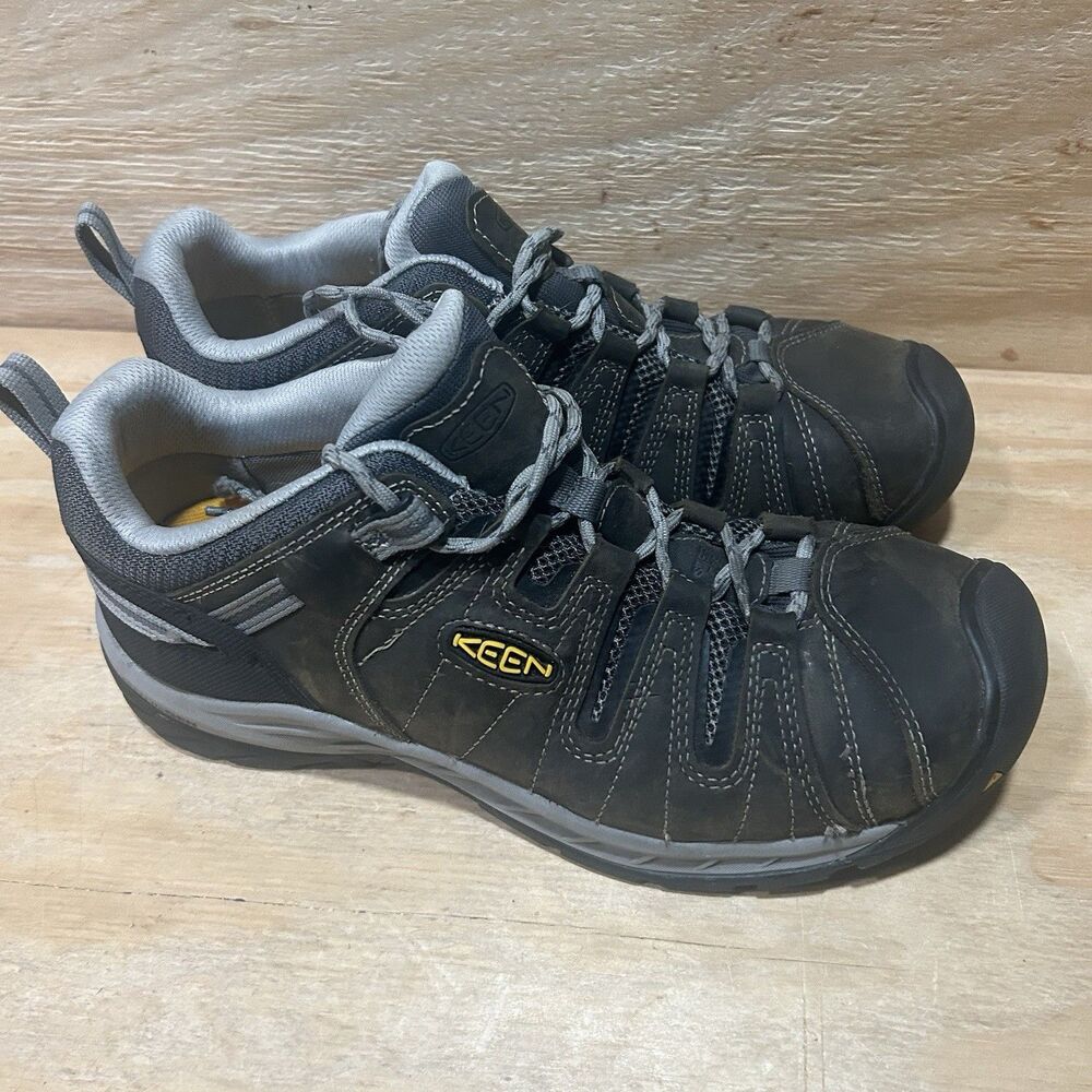 KEEN Utility Flint II Low Mens 10.5 D Safety Toe Work Shoes EH Waterproof Excell